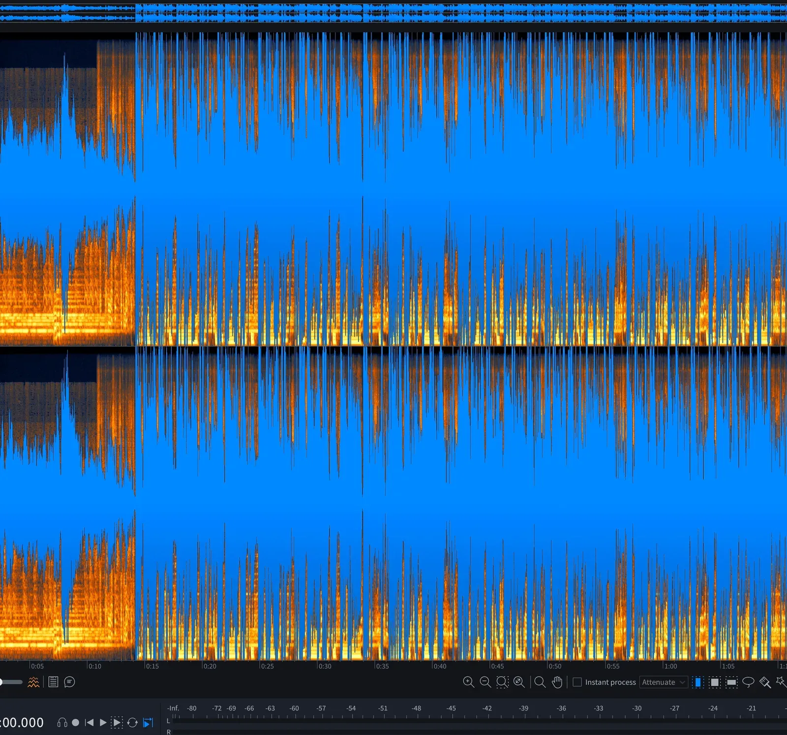 Forme d’onde d’un master audio